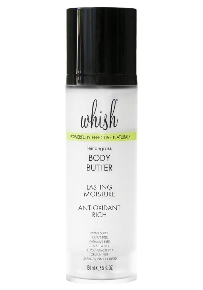 Whish Lemongrass Body Butter - Hydrating Skin Moisturizer - Image 1